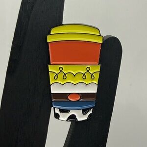 Colorful Jessie inspired Coffee Cup Enamel Pin